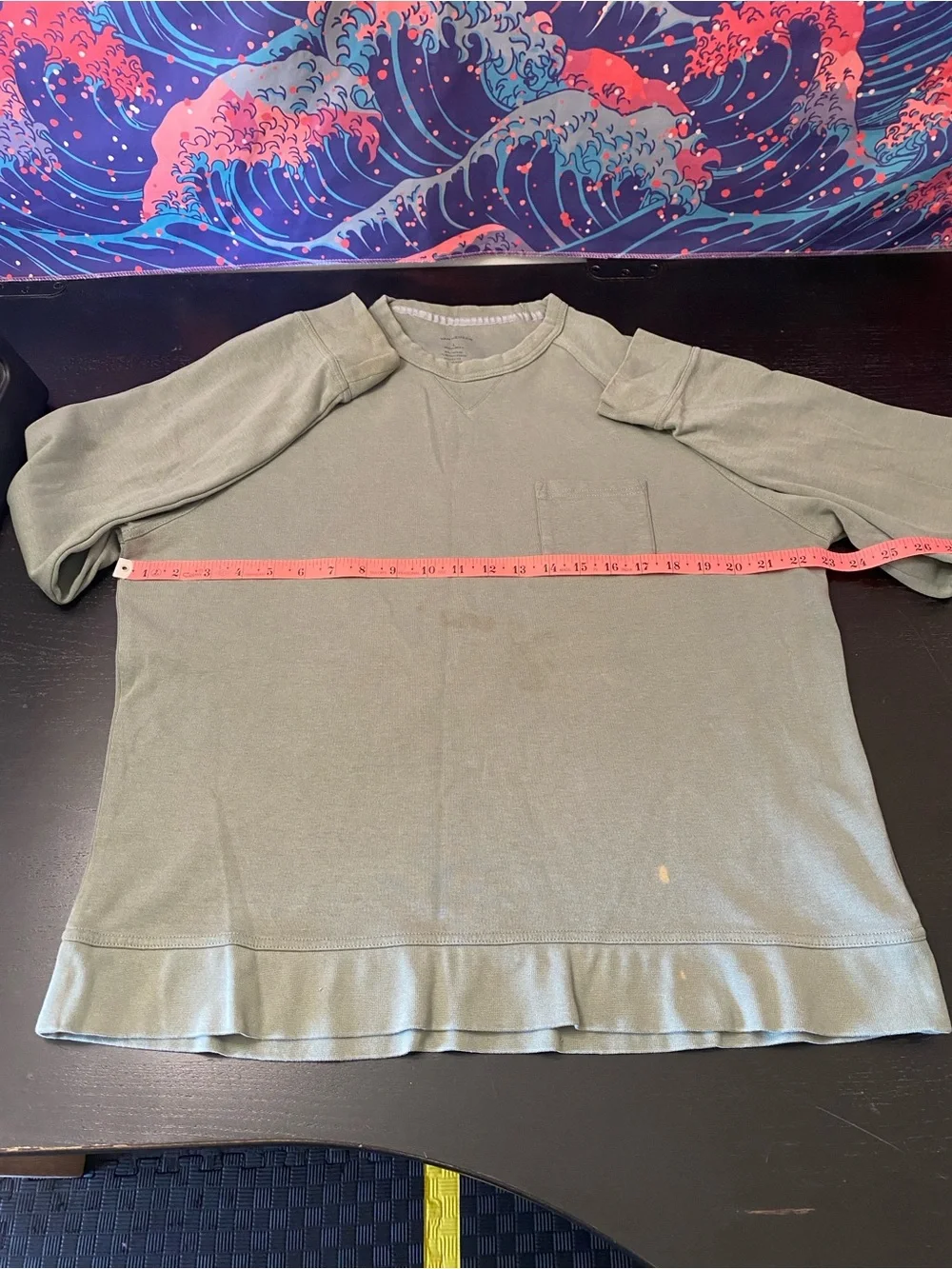Van Heusen Men's Crewneck Pocket Sweater in Sage Green